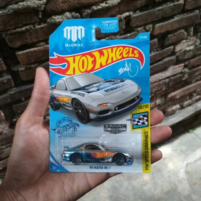 Hot Wheels '95 Mazda RX-7 ZAMAC