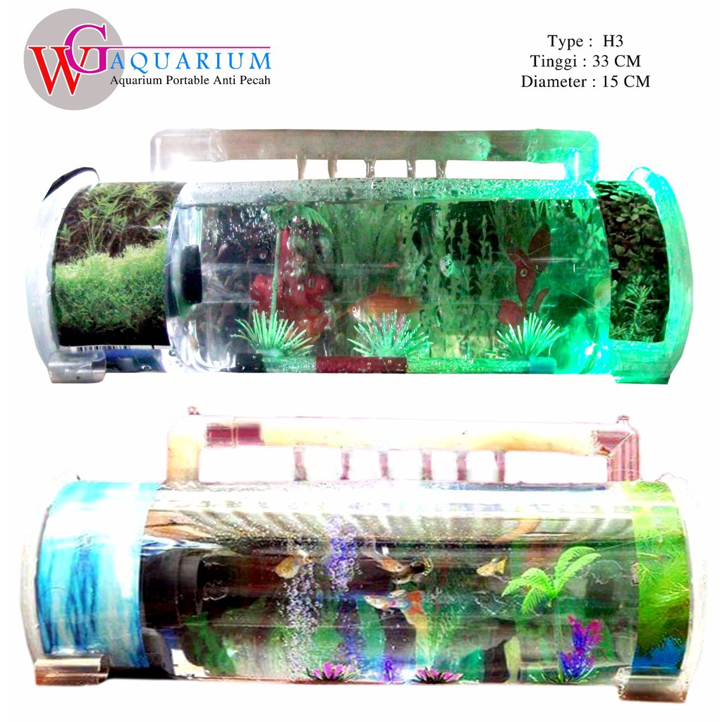  Aquarium  mini horizontal air mancur wg aquarium  TIPE H3 