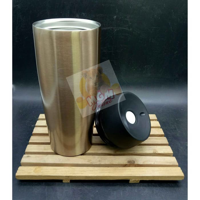 Stainless Tumbler press 550ml - Tumbler panas dan dingin 2557