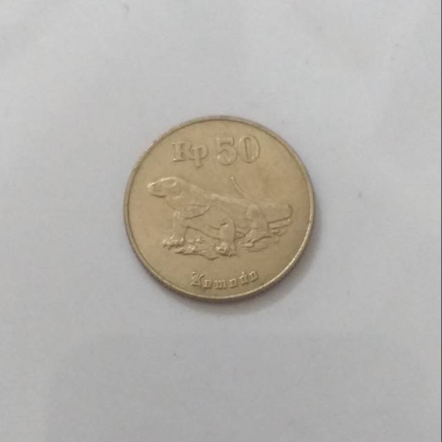 Koin 50 rupiah komodo