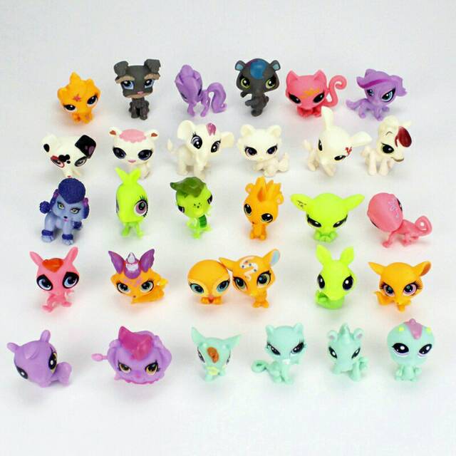 Figure Littlest Pet Shop 1 Set isi 6 Pcs atau Topper Kue Littlest Pet Shop