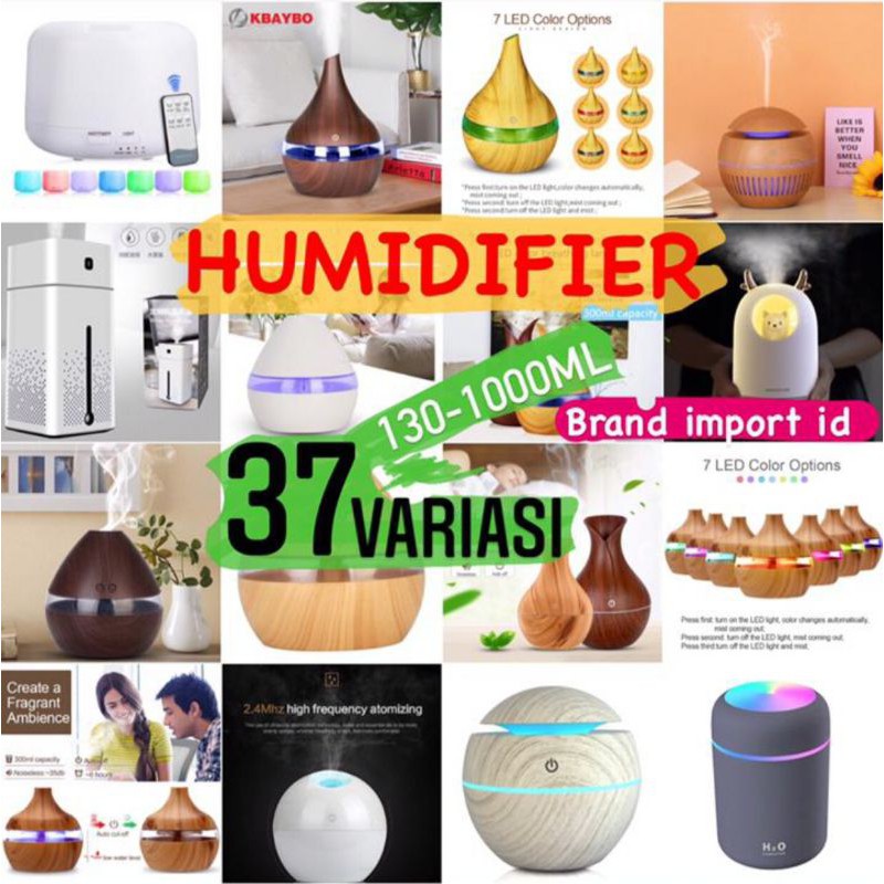 (MAINANKYU) Humidifier Air 130/300ML/500ML/1000ML  Aromaterapi Difuser purifier