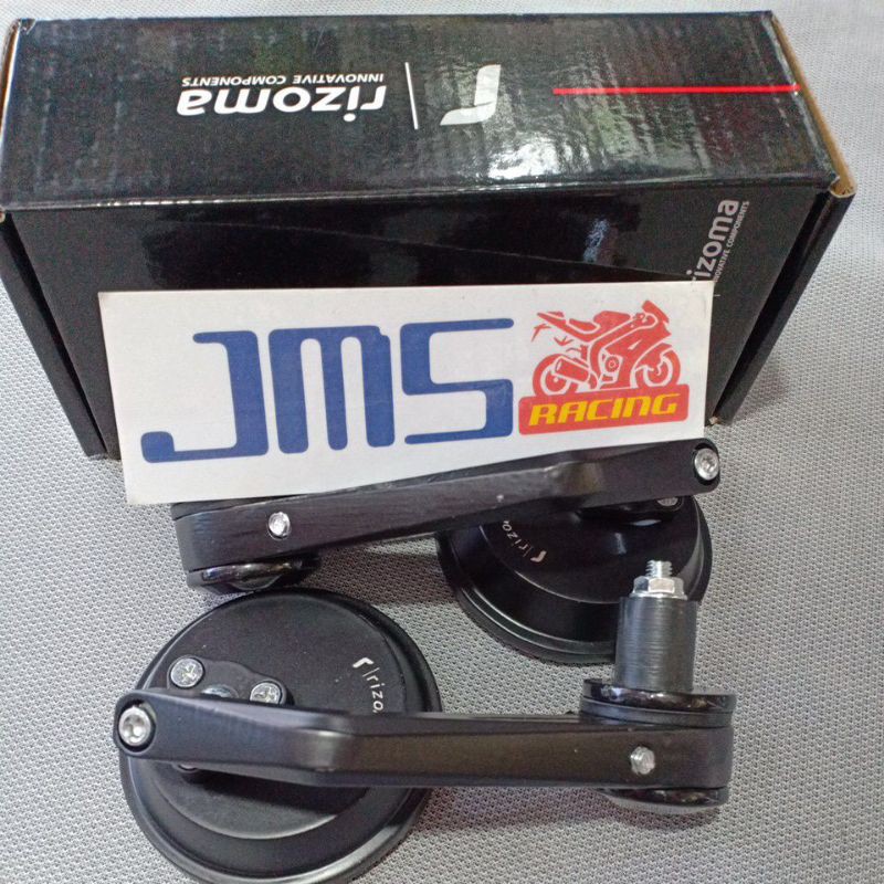 spion jalu stang bar end spion ujung stir rizoma tekuk bulat PCX Mio Vario mx Fu Scoopy Genio vixion nmax aerox w175 KLX crf wr155