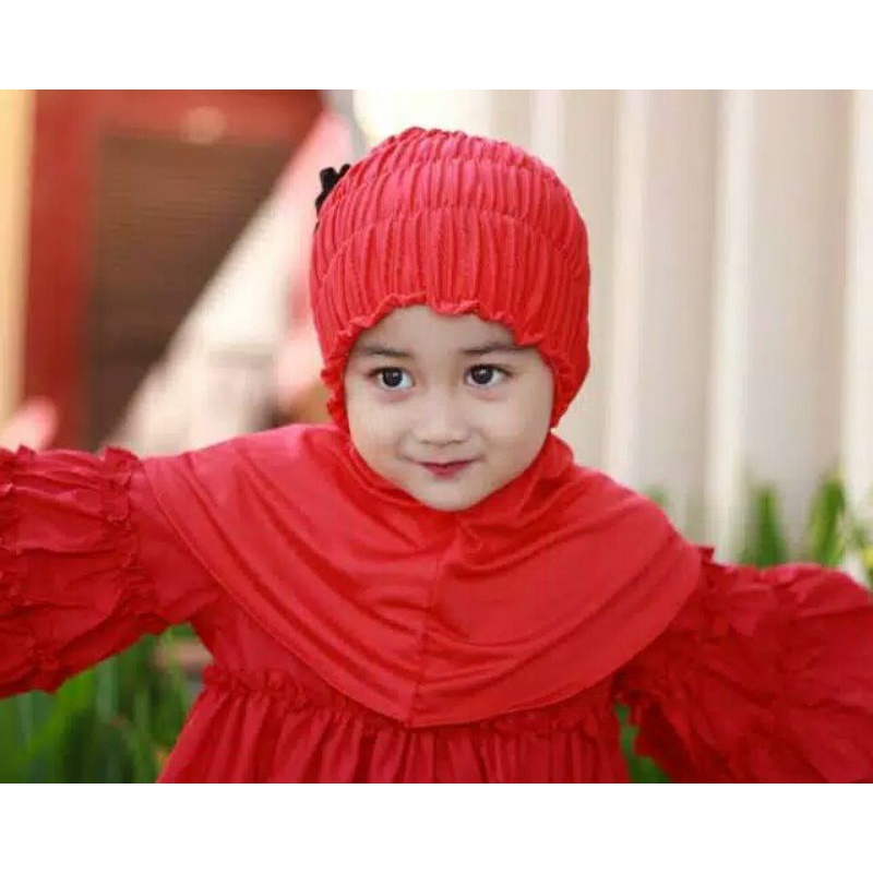 kerudung bayi 0 6 bulan 1 2 tahun HIJAB SMOCK Kerudung anak bayi hijab bayi jilbab anak bayi jilbab 