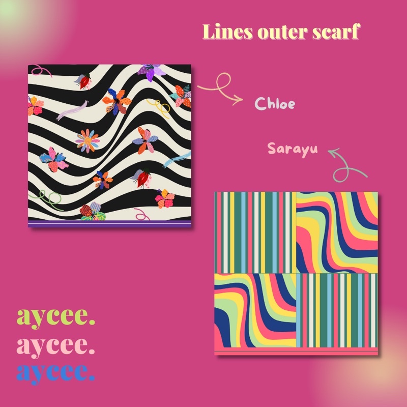 [READY] Lines Outer Scarf/Outer Scarf Printing/Scarf Outer