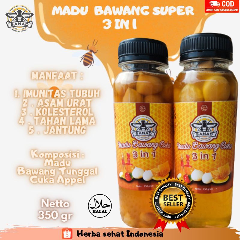 

Madu Bawang Lanang 320 Gram l Madu Asli Murni l Madu Hutan