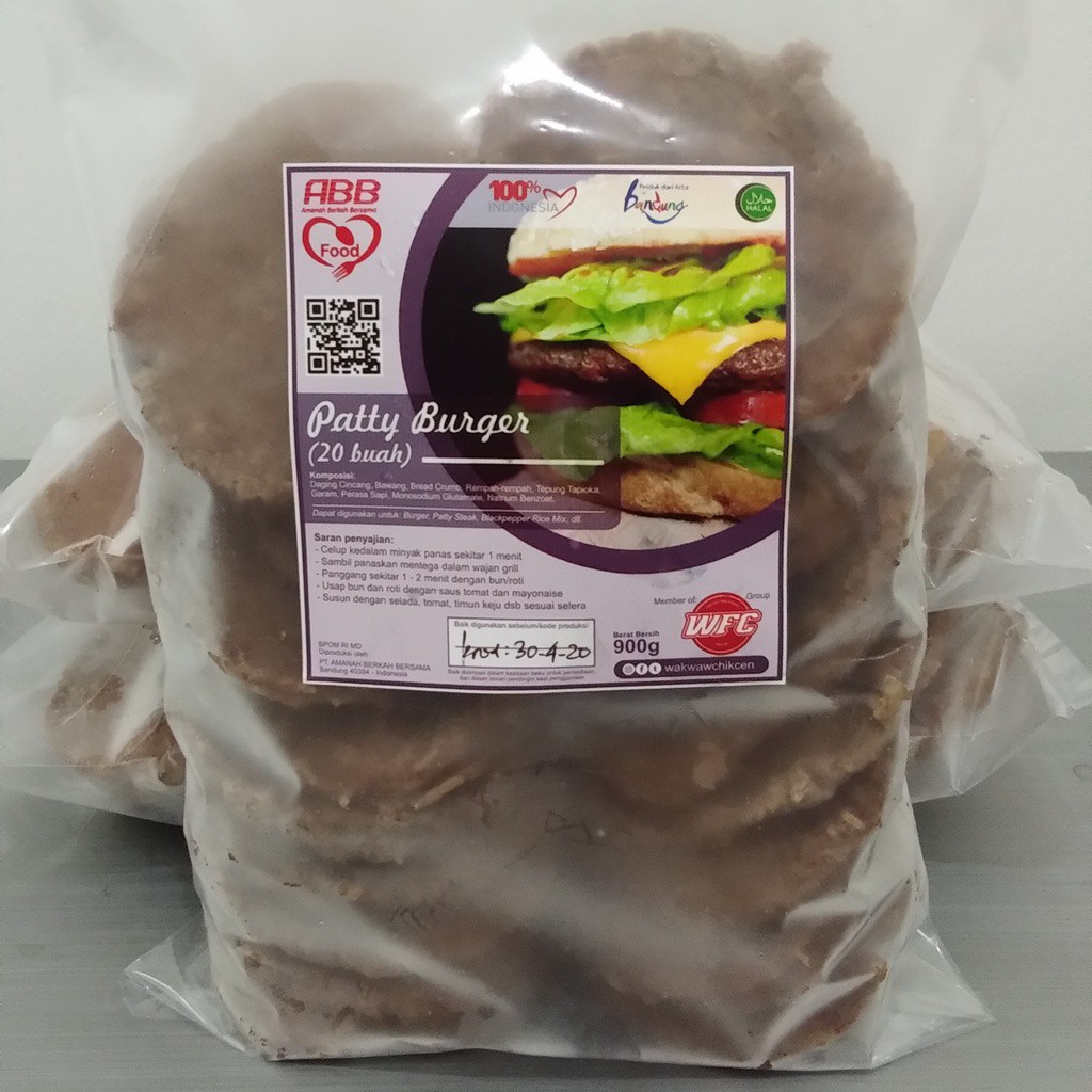

Burger Patties (Beku) 20 pcs - 900 gr