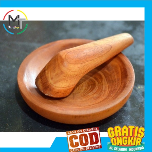 Tamicho - ULEKAN KAYU BESAR / COBEK KAYU SET UNTUK RUJAK SAMBAL / PENGULEK SAMBAL PECEL / AYAM PENYE