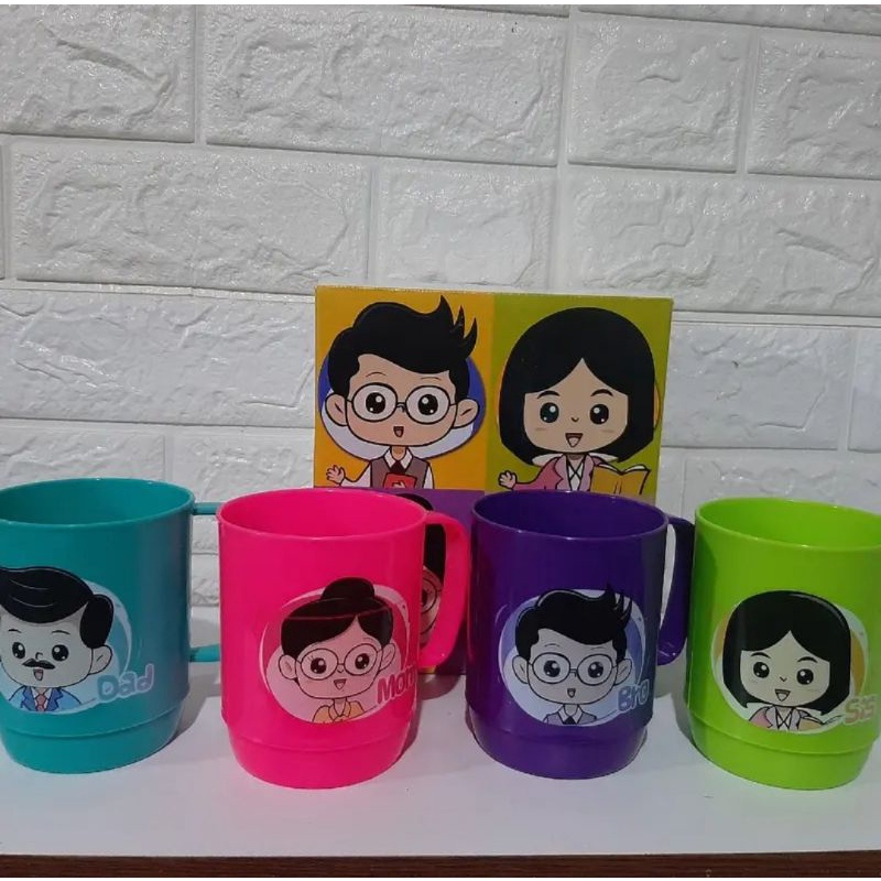 [COD] GELAS MUG FAMILY SET - GELAS MY FAMILY