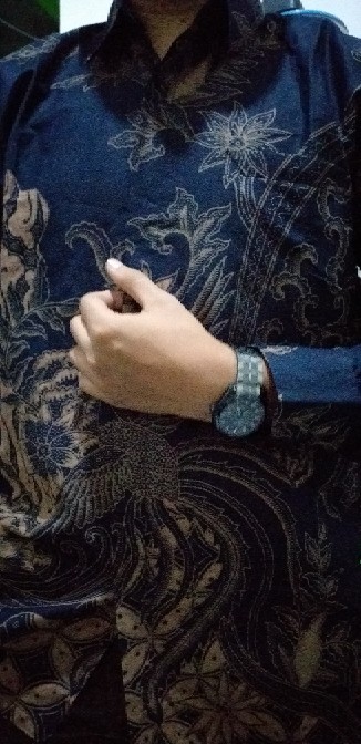 Kemeja Batik Pria Bahan Katun Premium Reguler Fit Prabu E009