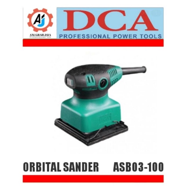 DCA MESIN AMPLAS PERSEGI EMPAT / ORBITAL SANDER ASB03-100 DCA