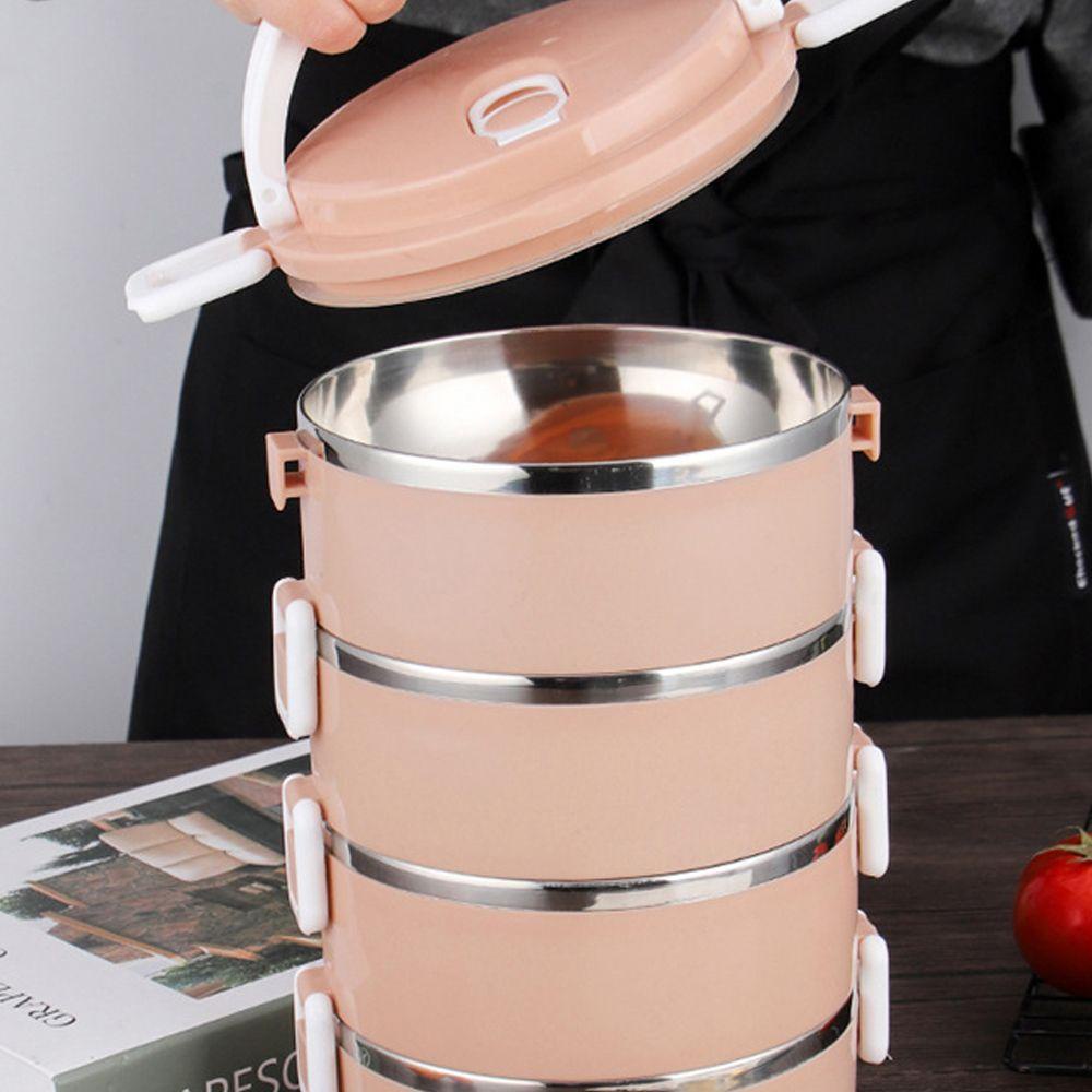Kotak Makan Siang 1 / 2 / 3 Lapis Bahan Stainless Steel 1 / 2 / 3