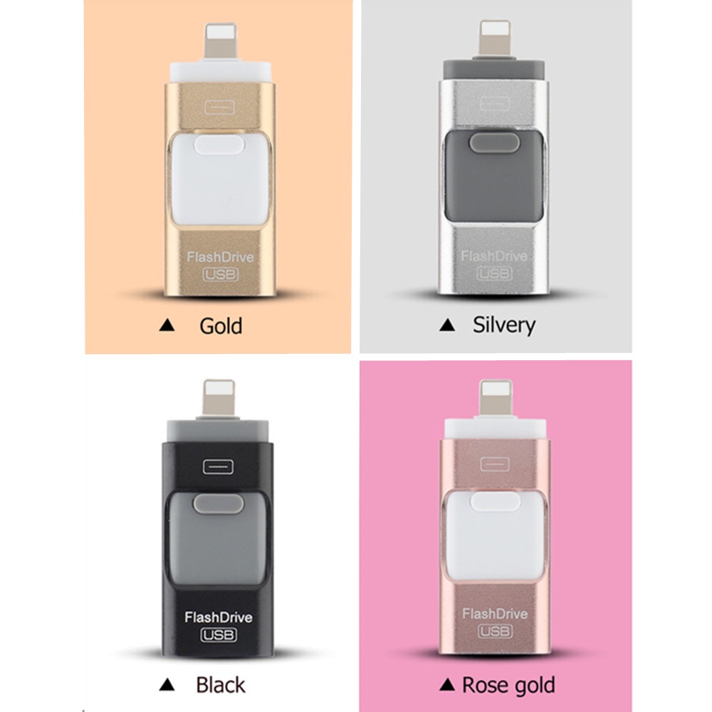 3 in 1 USB 3.0 OTG Flash Drive 512GB Memory Stick Eksternal Penyimpanan Untuk Ponsel PC