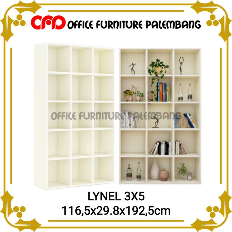 lemari serbaguna rak buku serbaguna lemari pajangan olympic lynel 3x5