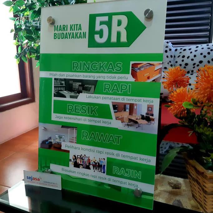 Jual Poster Akrilik Budayakan 5R BOOM SALE | Shopee Indonesia