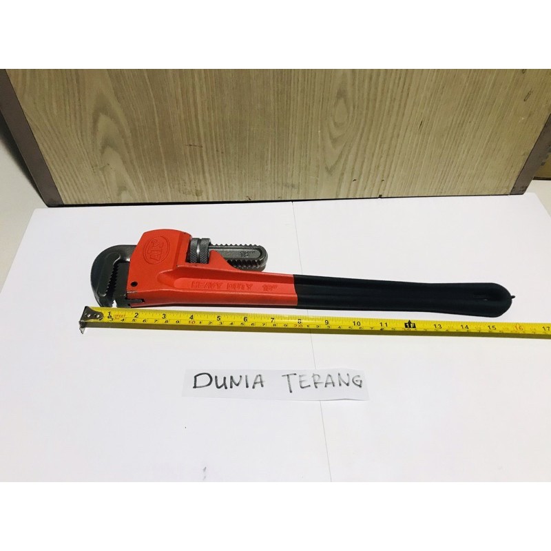 Kunci Pipa ATS 18 in gg Karet - Heavy Duty Pipe Wrench 18in 450mm - Alat Buka Pipa Ledeng 18 inchi