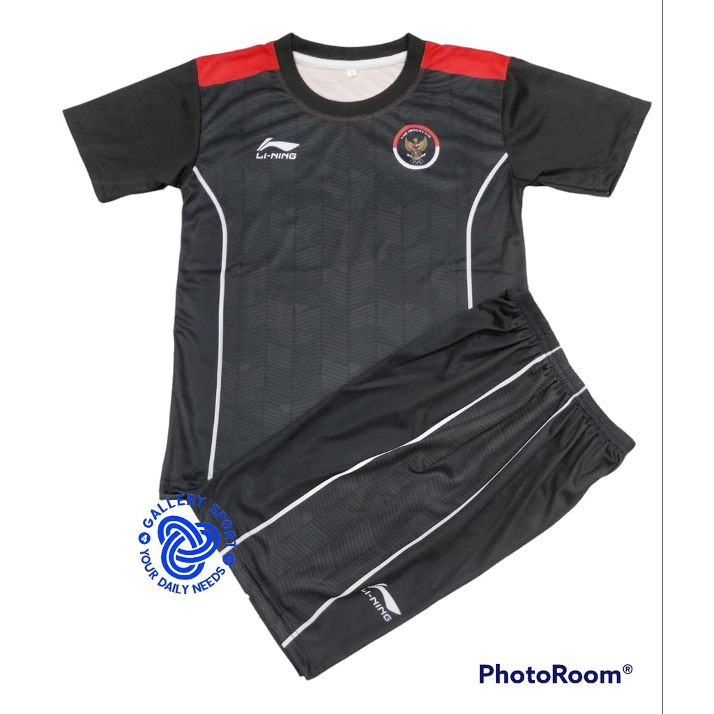 KAOS JERSEY SETELAN BADMINTON ANAK-SETELAN JERSEY BULUTANGKIS INDONESIA