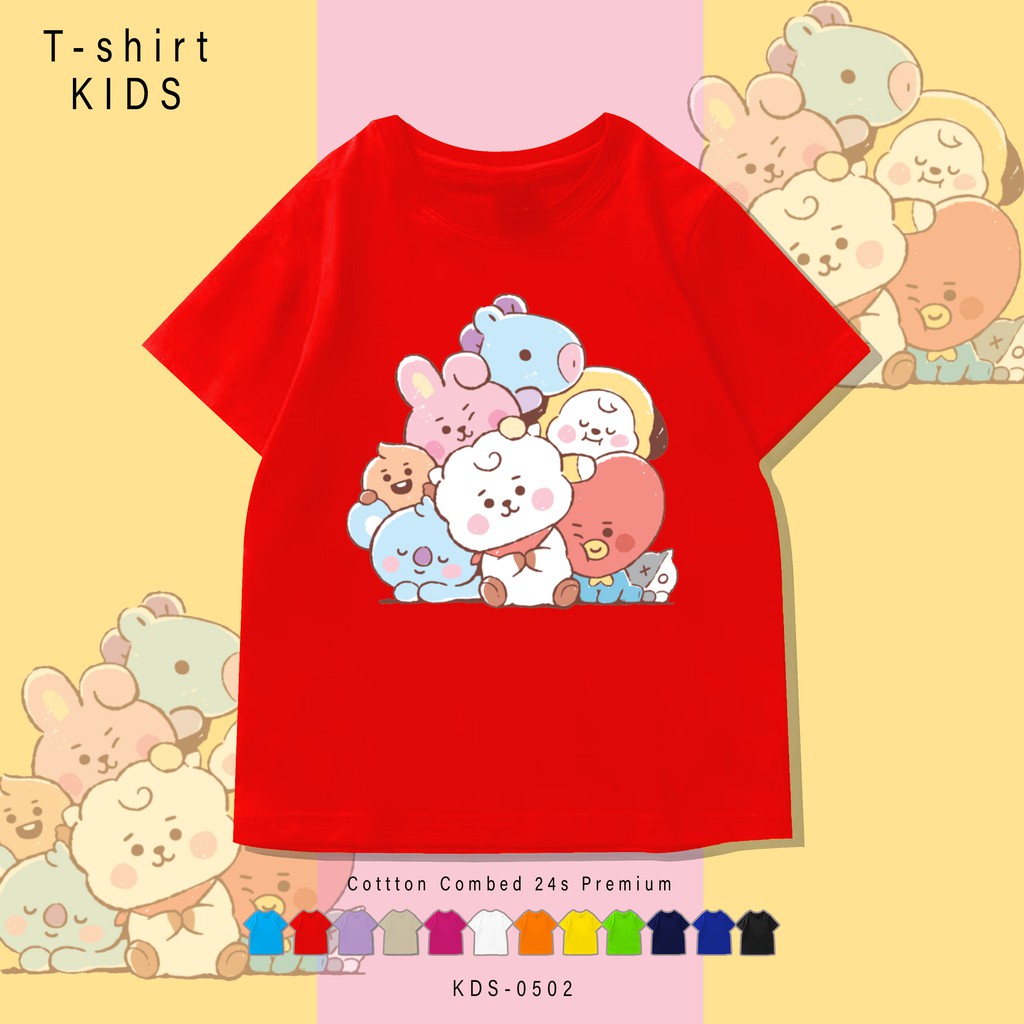 KDS-0502 PAKAIAN ANAK-ANAK / BAJU KIDS / BAHAN COMBED 24S / UNISEX T-SHIRT