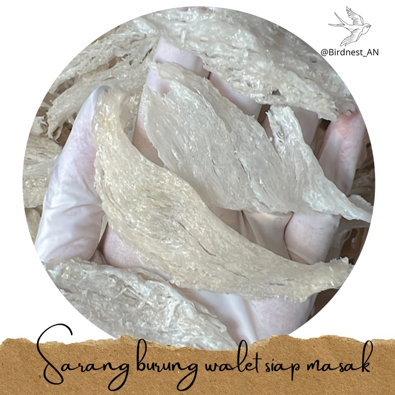 

Birdnest siap masak / walet patahan 2-3 / gram