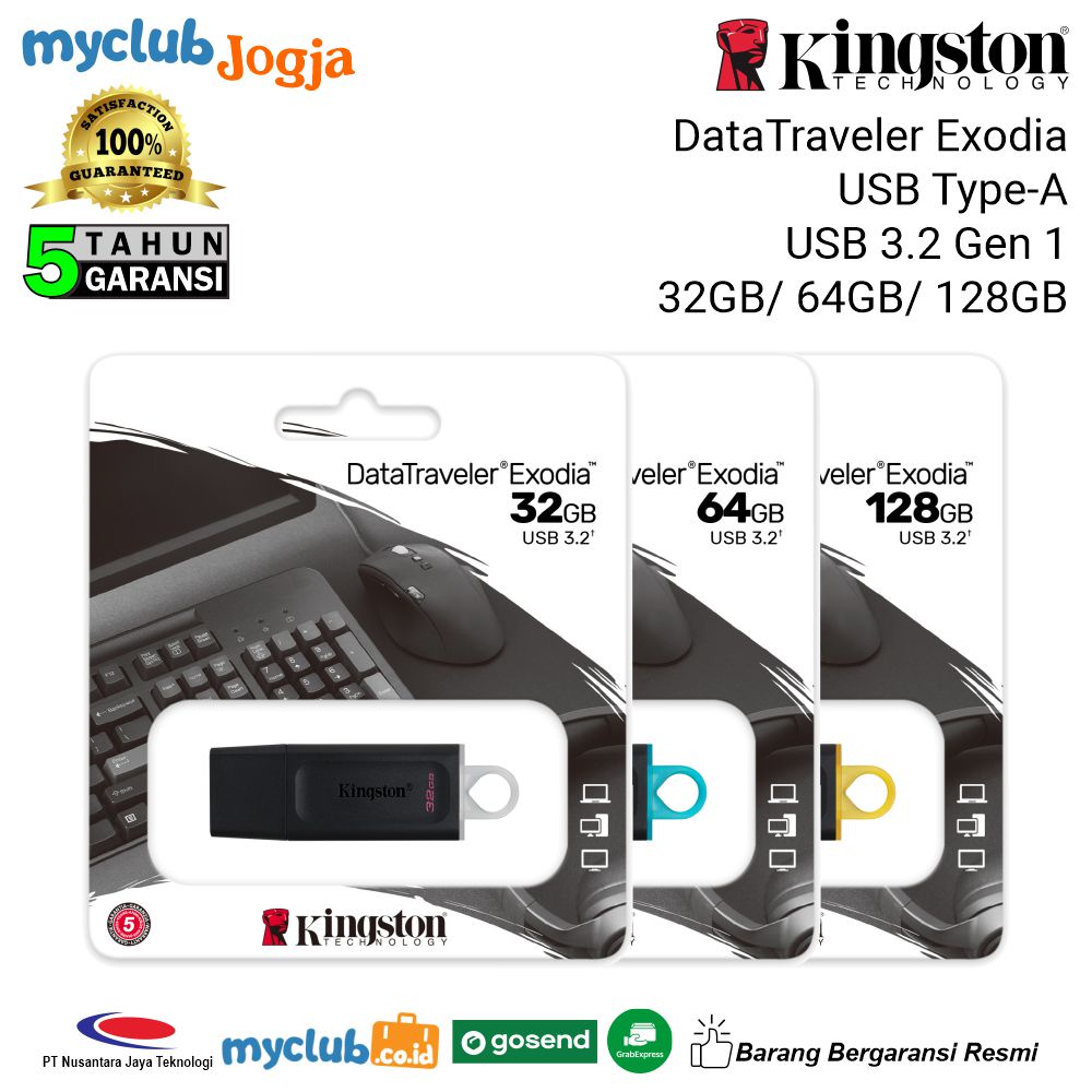 Jual Kingston DataTraveler Exodia Flash Disk USB 3.2 Gen.1 USB Type-A ...