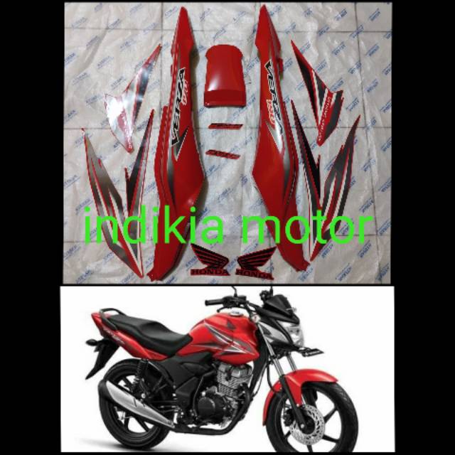 cover body bodi belakang Verza 150 merah cabai