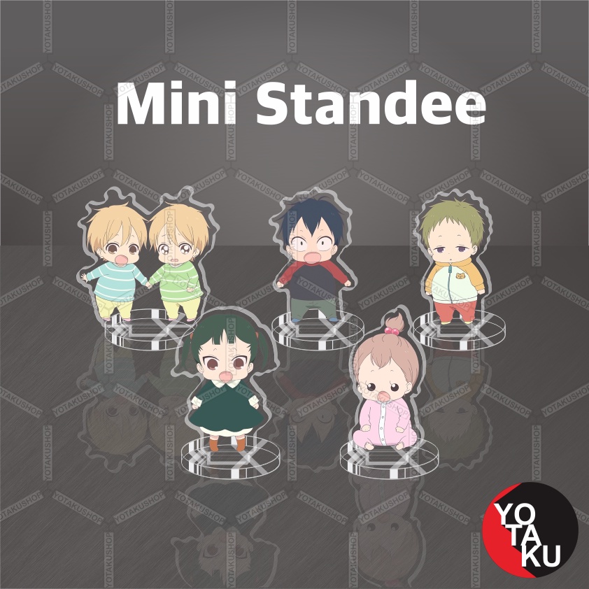 Mini Standee Gakuen Babysitter Anime Seri 1 Figure Anime Akrilik Kamitani Kashima Sawatari Kumatsuka