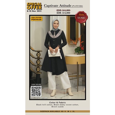 Poeva PV-0721004 Just Be You Tunik By Tuneeca Diskon Sale Promo