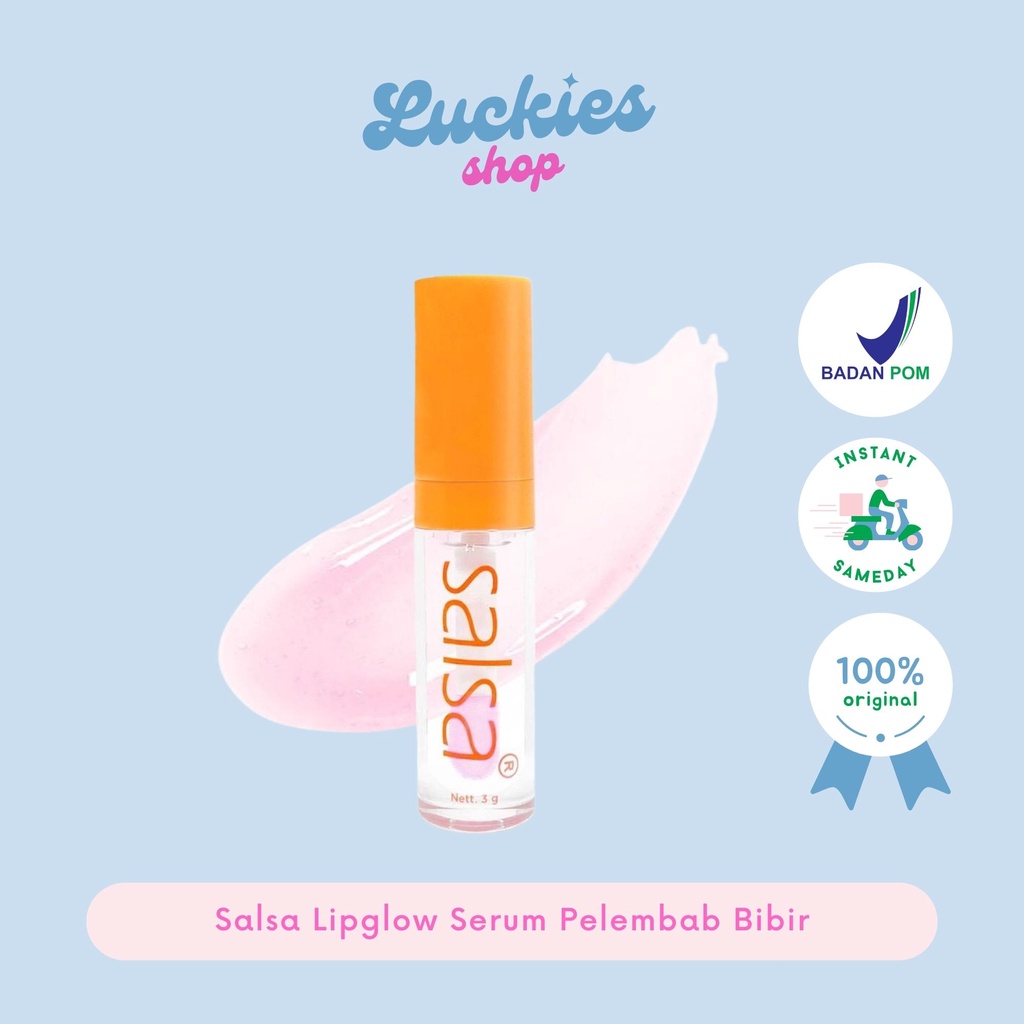 BPOM Salsa Lipglow Serum Pelembab Bibir Mulut Lip Glow Serum