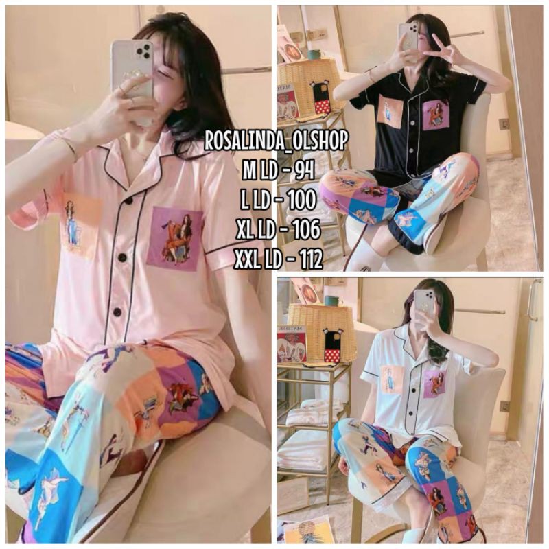 Piyama Cp import murah/fashion wanita import/baju tidur import murah C06-B1