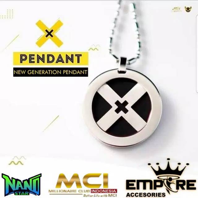 KALUNG PENDANT X TERBARU GARANSI RESMI MCI -  KALUNG MCI PENDANT-X
