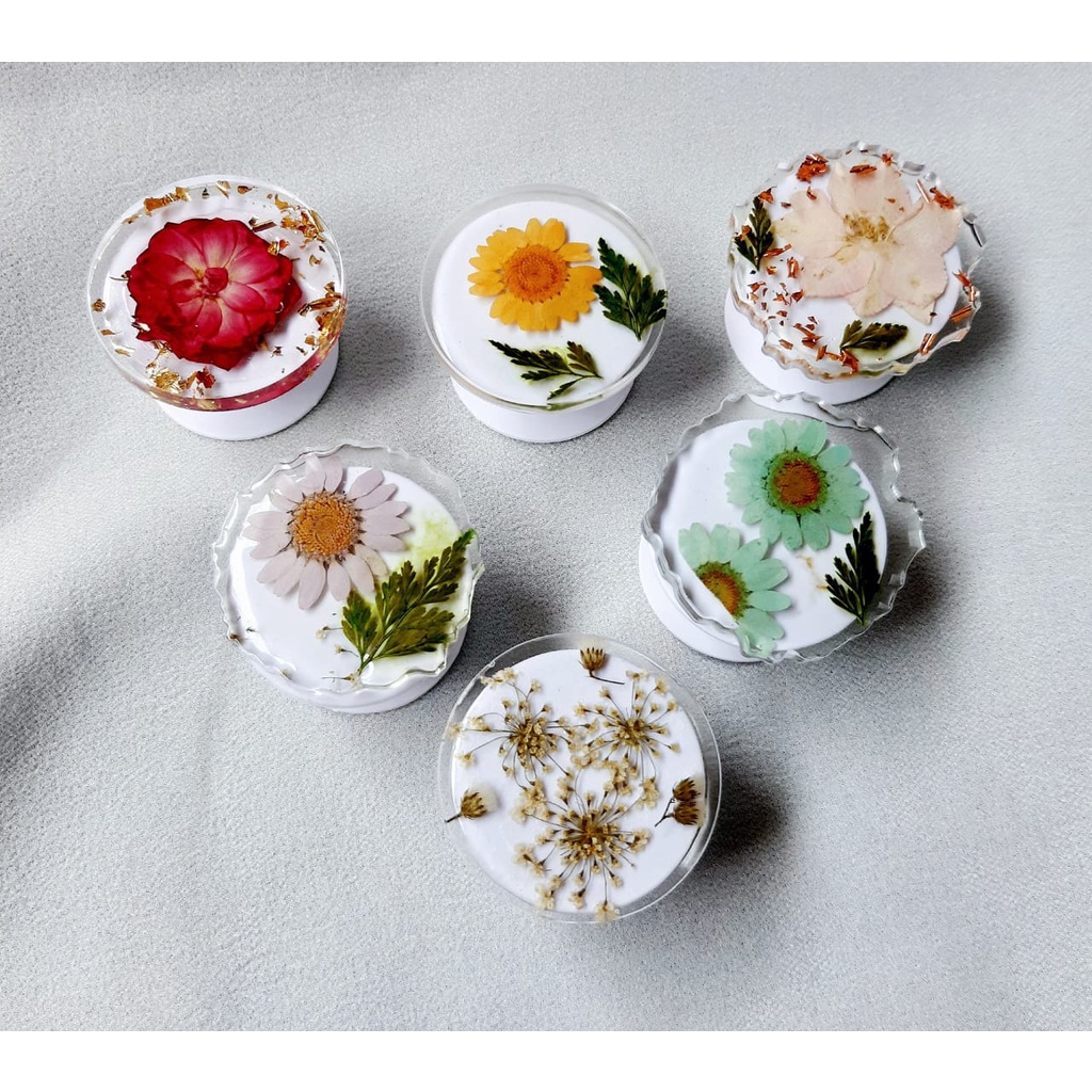 Dried Flowers Resin Pop Socket | Griptok Hp Resin