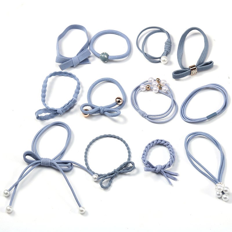 Ikat Rambut Karet Tebal Elastis PITA WARNA / Kunciran PITA Korea - MKM