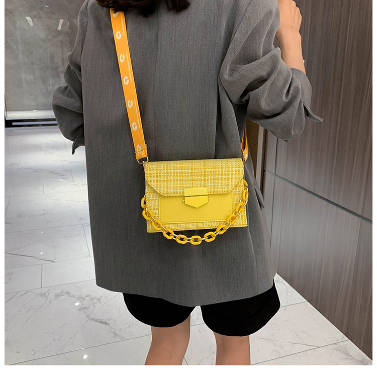 Tas Slempang Fashion Wanita Bahan Kulit PU Dengan 2 Tali Rantai Style Korea Hits COD Azgalery T222