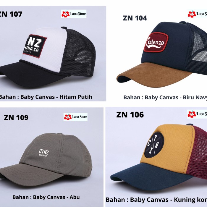topi polos Jaring Trucker Dewasa Distro Baseball Pria Wanita Original - ZN 104 I0I2 topi wanita hija