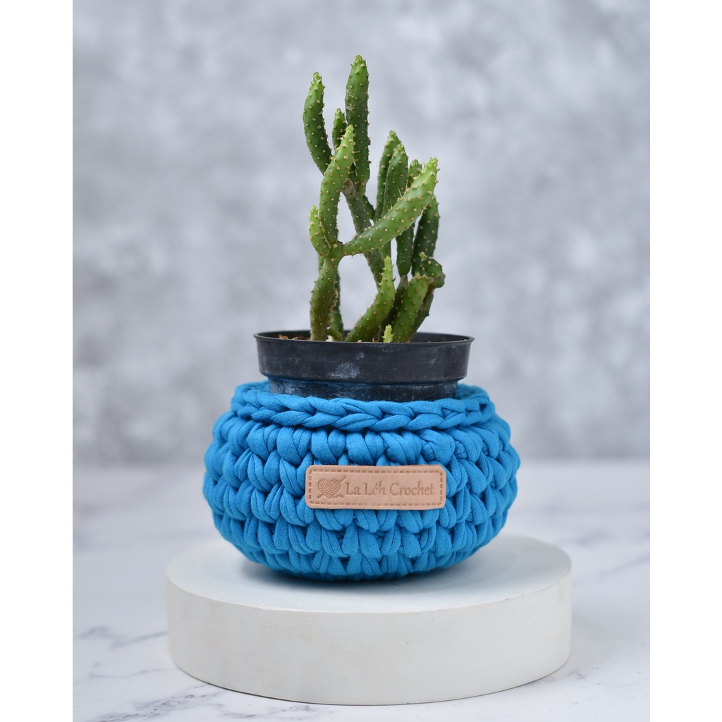 Keranjang rajut cover pot multifungai succulent sukulen sukkulen