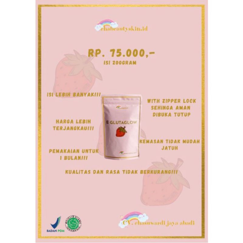 COllagen E'GLUTAGLOW / COLAGEN EGLUTAGLOW / KOLAGEN PEMUTIH / KOLAGEN KESEHATAN / GLUTAGLOW EHASUWARDI EHA BEAUTYSKIN