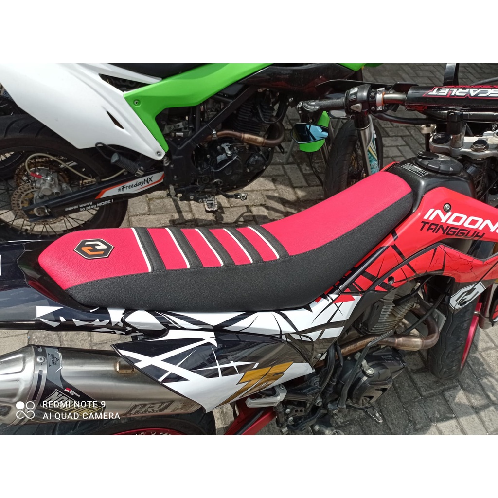 Seat Cover Kulit Jok HRV Sarung Jok Motor Tipe  01/02/03 Ukuran M/L Crf 150L KLX 150 Bigfoot Dtracker WR 155 KTM