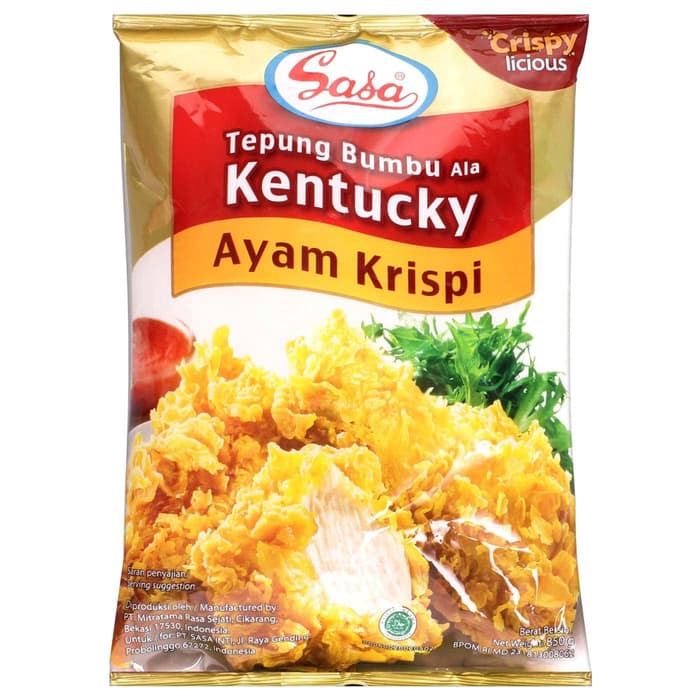 

SASA TEPUNG BUMBU KENTUCKY AYAM KRISPI 80 gr x 10 sachet