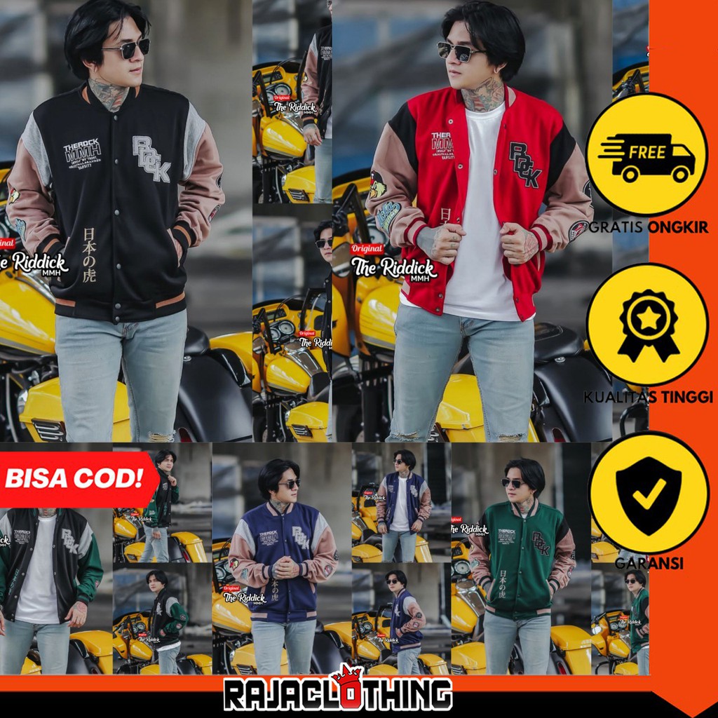 RCL - Varsity Jacket - Jaket Baseball Pria - Jaket Varsity Baseball - Jaket Varsity Tebal - Memphis