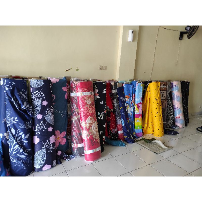 Sarung Kasur Busa Resleting Bahan Nikita