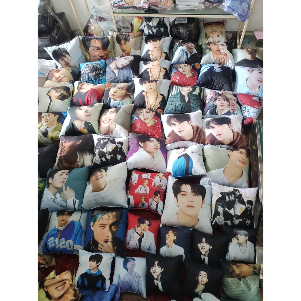 BANTAL BTS 38x38 KPOP CUSTOM TERMURAH