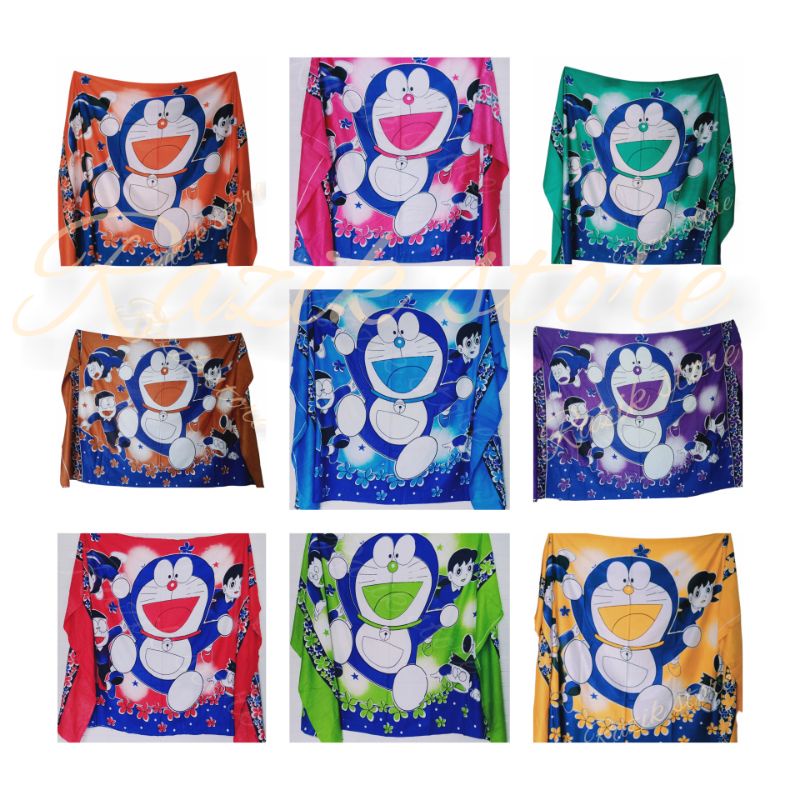 KAIN BALI DORAEMON/KAIN PANTAI MOTIF KARAKTER/KAIN BALI RAYON SUPER KW 1/KAIN KAP MOBIL/KAIN BUAT PL