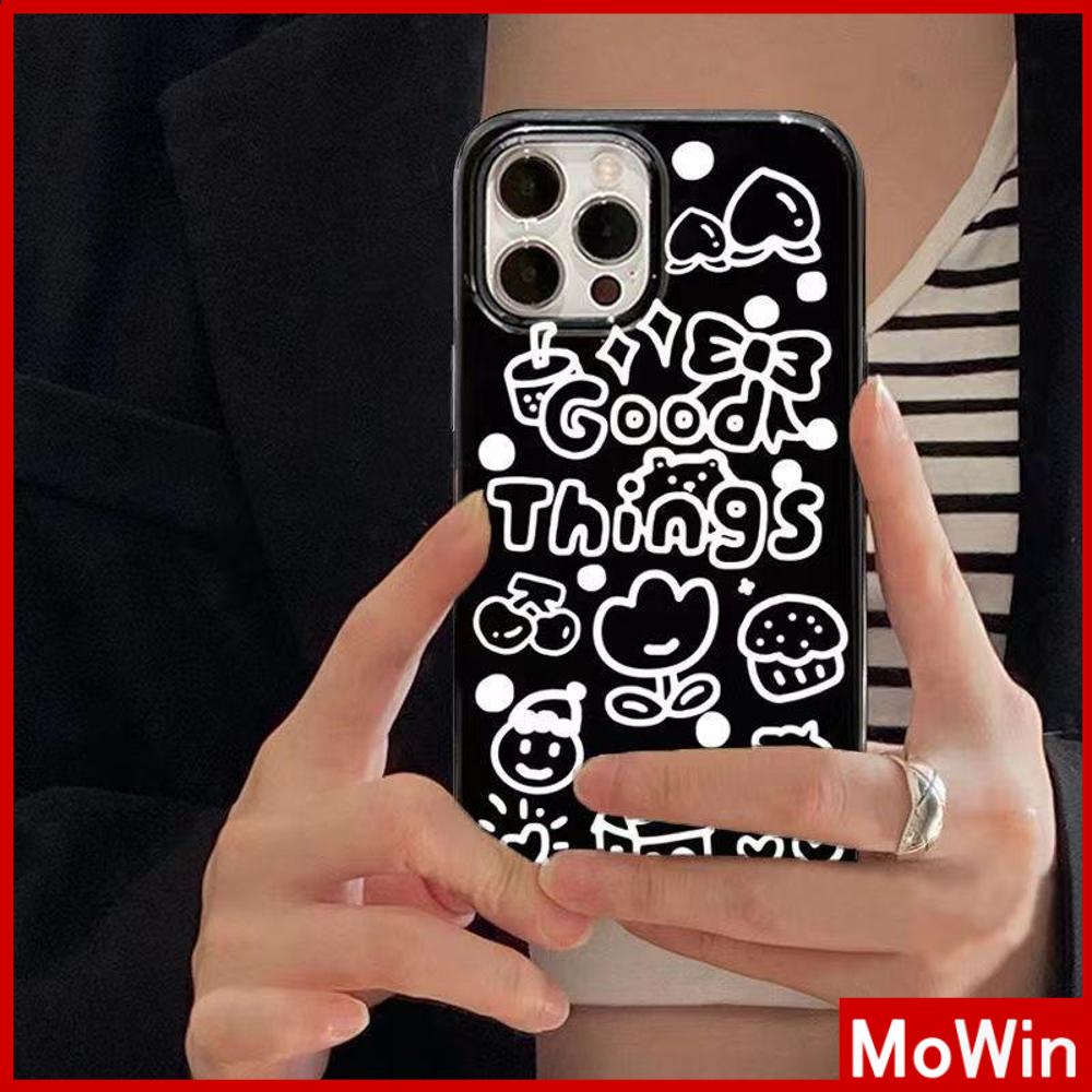 For iPhone 14 Pro Max iPhone Case TPU Soft Case Shiny Black Cartoon Cute Shockproof Protection Camera Compatible For iPhone 13 Pro max 12 Pro Max 11 Pro max xr xs max 7Plus 7 8