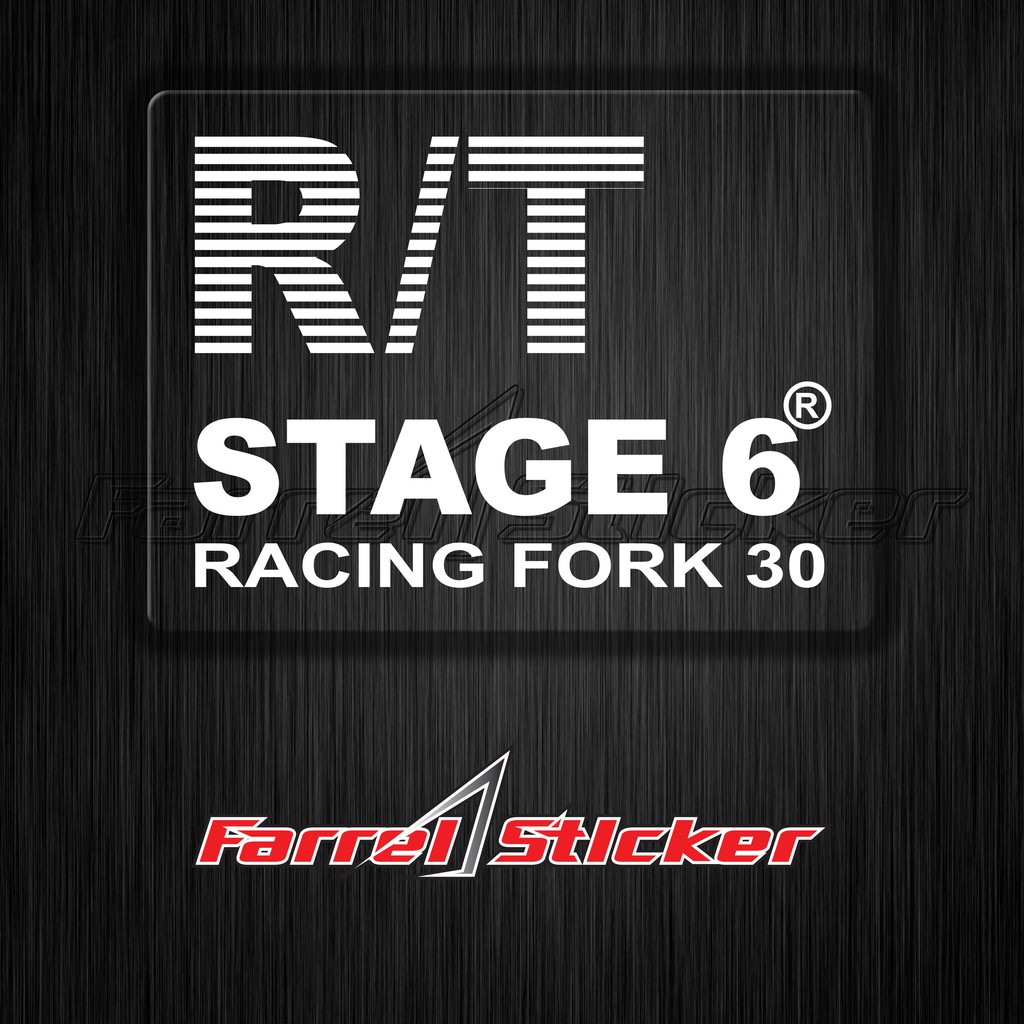 stiker RT STAGE 6 sticker R/T STAGE