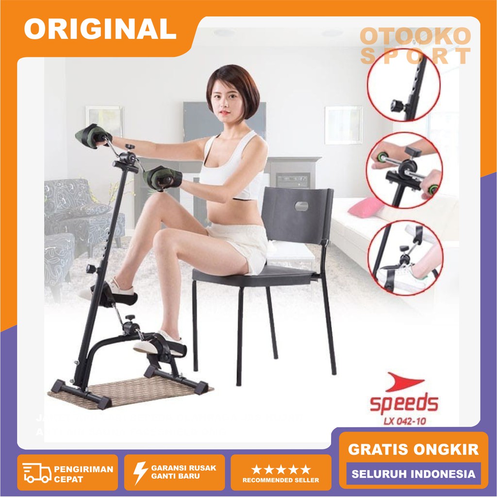 Sepeda Statis Portable Terapi Stroke Syaraf Pedal Exercise Olahraga