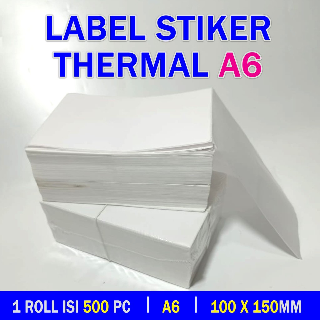 

Kertas Thermal Label Barcode 100 x 150 mm countinous form isi 500pcs