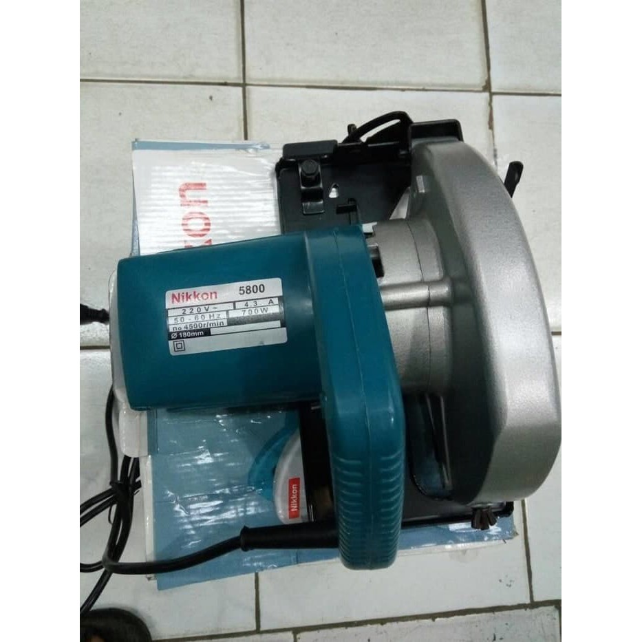 Mesin Gergaji  Kayu  Circular Saw Nikkon 580 alat tukang  