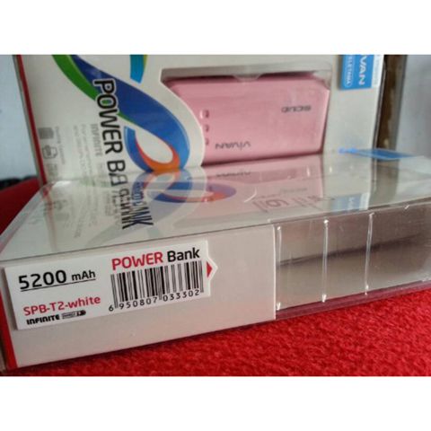 Powerbank Scud T2 5200mAh Pink