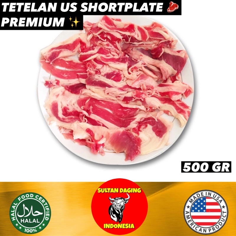 

TETELAN SAPI US SHORTPLATE 500 GRAM IMPORT DARI USA/ TETELAN SAPI DAGING SEGAR/ TETELAN SAPI SEGAR