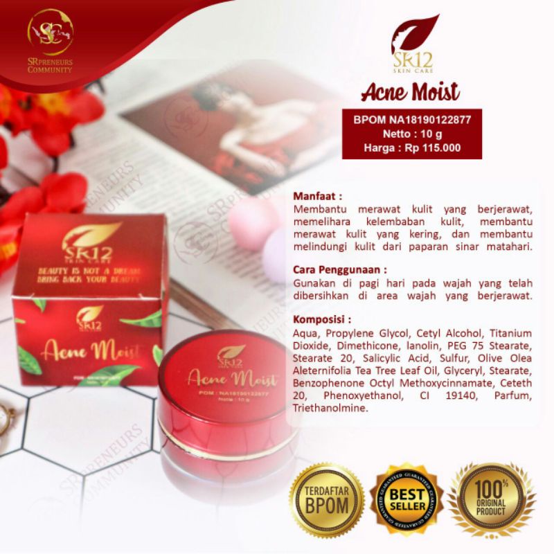 Acne moist -cream jeawat -cream herbal